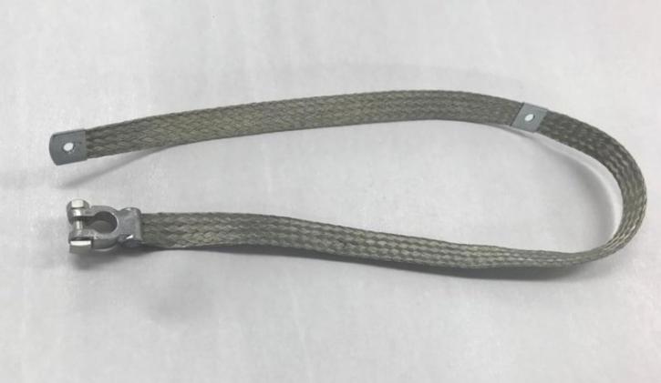 Erdungskabel mit einer Gesamtl&auml;nge von 97 cm. Ausgestattet mit gel&ouml;teter Masseklemme mit 2 Befestigungspunkten im Kabel